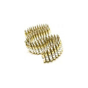 M249 223 Brass Bullet Belt With Nickel Tips And Silver Links