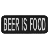 Beer Is Food Funny Patch 