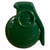 Eagle Emblems 1 Inch Baseball Grenade Pin