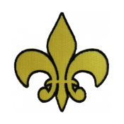 Fleur De Lis Patch Yellow 