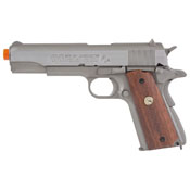 MK IV Series 70 Colt Silver W/ Wood Grip GBB Airsoft gun