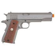 MK IV Series 70 Colt Silver W/ Wood Grip GBB Airsoft gun