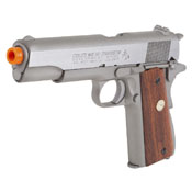 MK IV Series 70 Colt Silver W/ Wood Grip GBB Airsoft gun