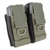 Aggressor Molle Ready AK M4 MP5 Double Magazine Pouch - Ranger Green