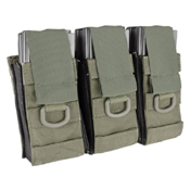 Aggressor Molle Ready AK M4 MP5 Triple Magazine Pouch - Ranger Green