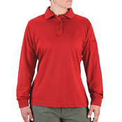 Women's Uniform Polo - Long Sleeve Dark Green XS