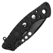 Black ABS Steel Folding Knife