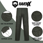 Raven X ClassicOps Button Fly BDU/Cargo Pants