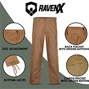 Raven X RipstopOps Button Fly BDU/Cargo Pants