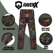 Raven X RipstopOps Tactical Knee Pad Pants