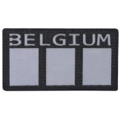 Belgium Flag Laser Cut Patch Reflective