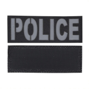 Police Reflective Black Patch