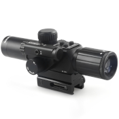4X Red Laser Sight with 24 Mil-Dot Reticle - 25mm Objective