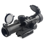 4X Red Laser Sight with 24 Mil-Dot Reticle - 25mm Objective