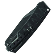 Smith & Wesson Black Bullseye Knife - Half Serrated Edge