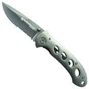Smith & Wesson Oasis Folding With Titanium Handle - Half Serrated Edge
