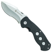 Smith & Wesson Liner Lock Folding Knife - Half Serrated Edge
