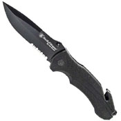 Smith and Wesson Border Guard 5 Black Drop Point Folding Knife