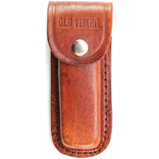 Schrade Big Timer folding lockback With leather sheath