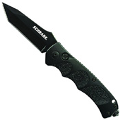 Schrade Black Tanto 4116 Steel Push Button Lock