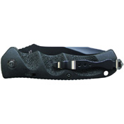 Schrade Black Tanto 4116 Steel Push Button Lock