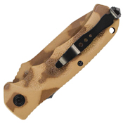 Schrade SC60D Desert Camo Aluminum Handle Folding Knife