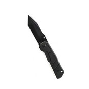 Schrade Black Tanto Blade With Ambidextrous Lanyard Hole Folding Knife