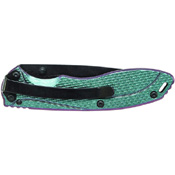 Schrade Color Shifting Aluminum Folder 8Cr13MoV Steel