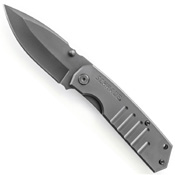 Schrade Frame Lock Titanium Coated Drop Point Blade Folding Knife