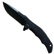 Schrade Black Oxide Coated 9Cr18mov Drop Point Blade