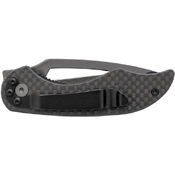 Schrade Small Ceramic Blade Carbon Fiber Handle Liner Lock Thumb Stud.
