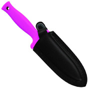 Schrade 7 Inch Double Edged Boot Knife 7Cr17mov Steel Hot Pink Grip Leather Sheath No Sale CA NY MA