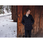 Schott NYC Melton Wool Pea Coat 32 oz