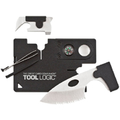 Sog Black Credit Card Companion with Tin Lens Compass