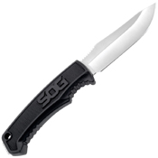Field Black TPR Handle Fixed Blade Knife