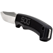 Field Black TPR Handle Fixed Blade Knife