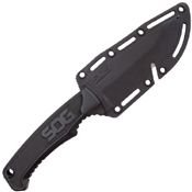 Field Black TPR Handle Fixed Blade Knife