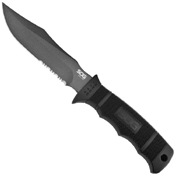 SEAL Pup Half Serrated Edge Fixed Blade Knife