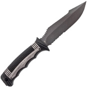 SEAL Strike Half Serrated Edge Fixed Blade Knife