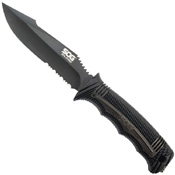 SEAL Strike Half Serrated Edge Fixed Blade Knife