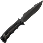 SEAL Strike Half Serrated Edge Fixed Blade Knife