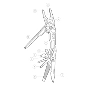 SwitchPlier 2.0 Silver & Black Finish Multitool