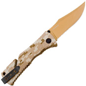 Trident Glass-Reinforced Nylon Handle Folding Knife
