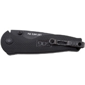 Sog Flash I Black Folding Knife - Half Serrated Edge