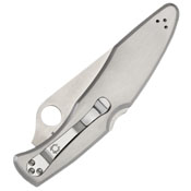 Spyderco Police Model Stainless Steel Handle Folding Knife