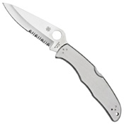Spyderco Endura 4 Stainless Steel Satin Handle Folding Knife