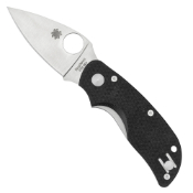 Cat C129G Plain Edge Folding Knife - Black