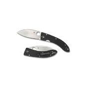 Spyderco Lum Large Chinese Black G-10 Plain Edge Folding Knife