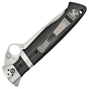 Vallotton Sub-Hilt Satin Blade Folding Knife - Black