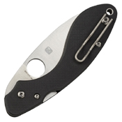 Spyderco Ouroboros Black G-10 Handle Folding Knife